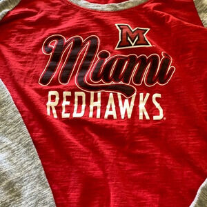 Miami Redhawks Long Sleeves Tee Shirt